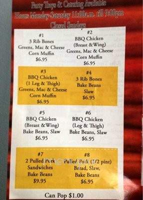 Log Cabin Barbeque Restaurant - Ecorse, MI menu_pic