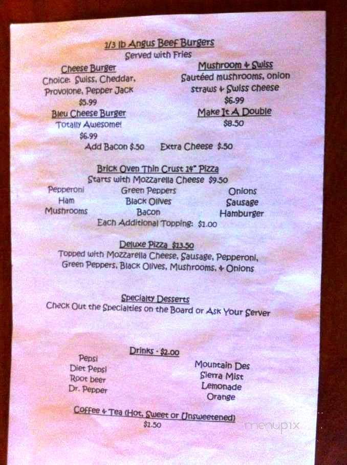 On the Corner Bistro & Bar - Moberly, MO menu_pic