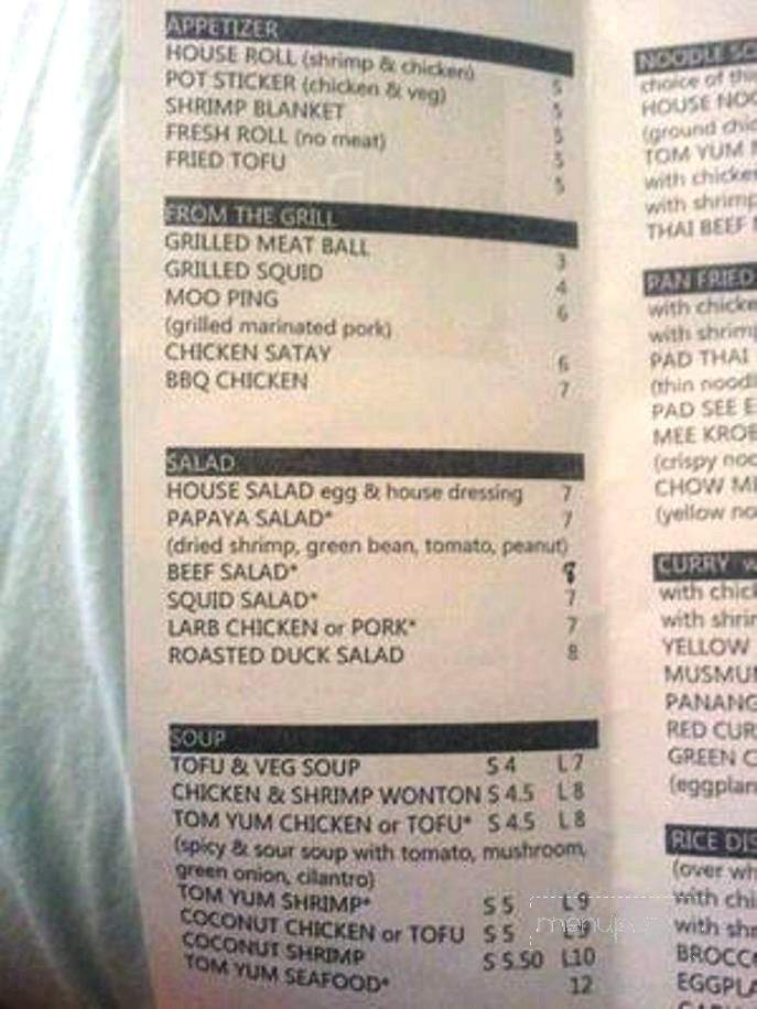 Madee Thai Kitchen - Costa Mesa, CA menu_pic