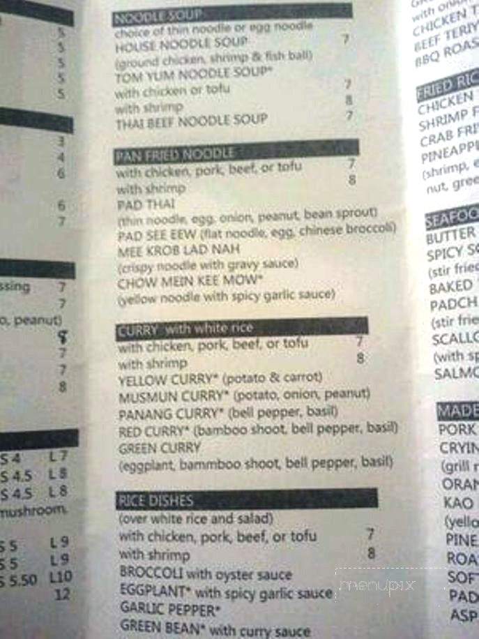 Madee Thai Kitchen - Costa Mesa, CA menu_pic