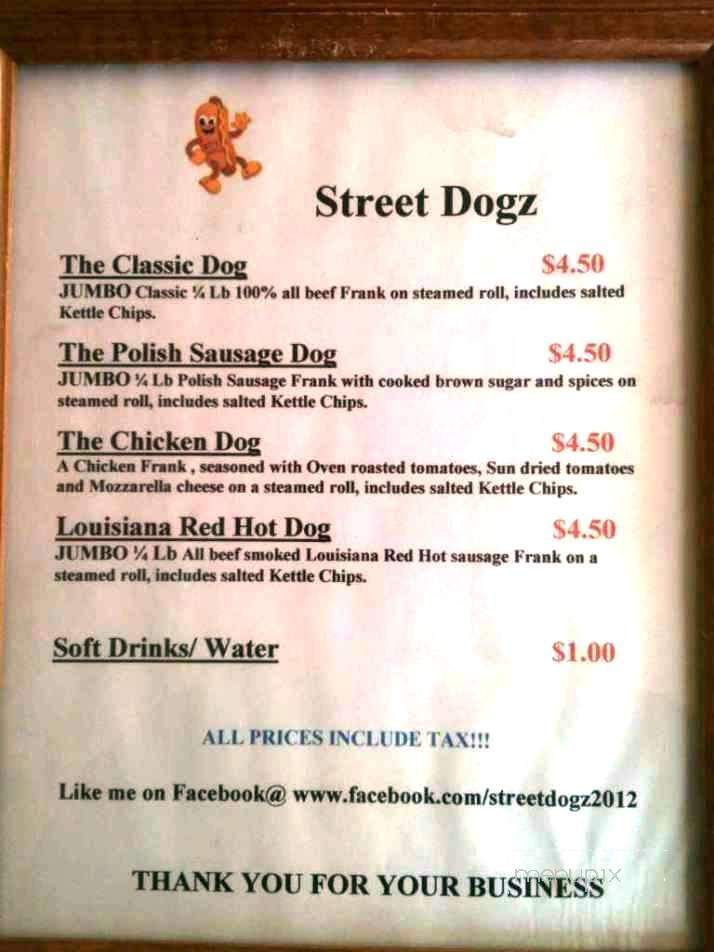 Street Dogz - Bellingham, WA menu_pic