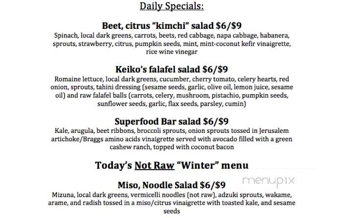 Superfood Bar - New Orleans, LA menu_pic