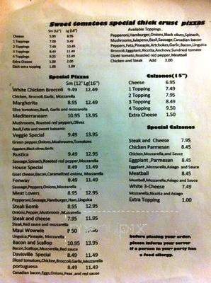 Sweet Tomatoes - East Falmouth, MA menu_pic