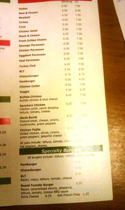 Sweet Tomatoes - East Falmouth, MA menu_pic