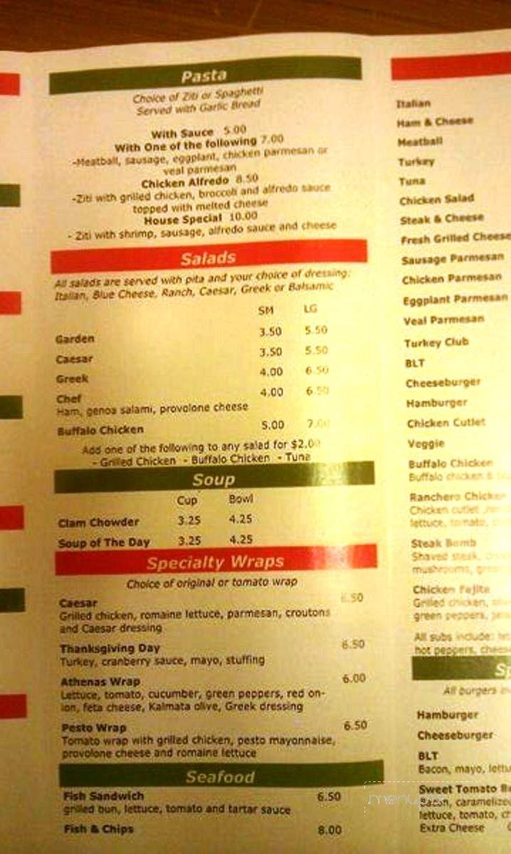 Sweet Tomatoes - East Falmouth, MA menu_pic