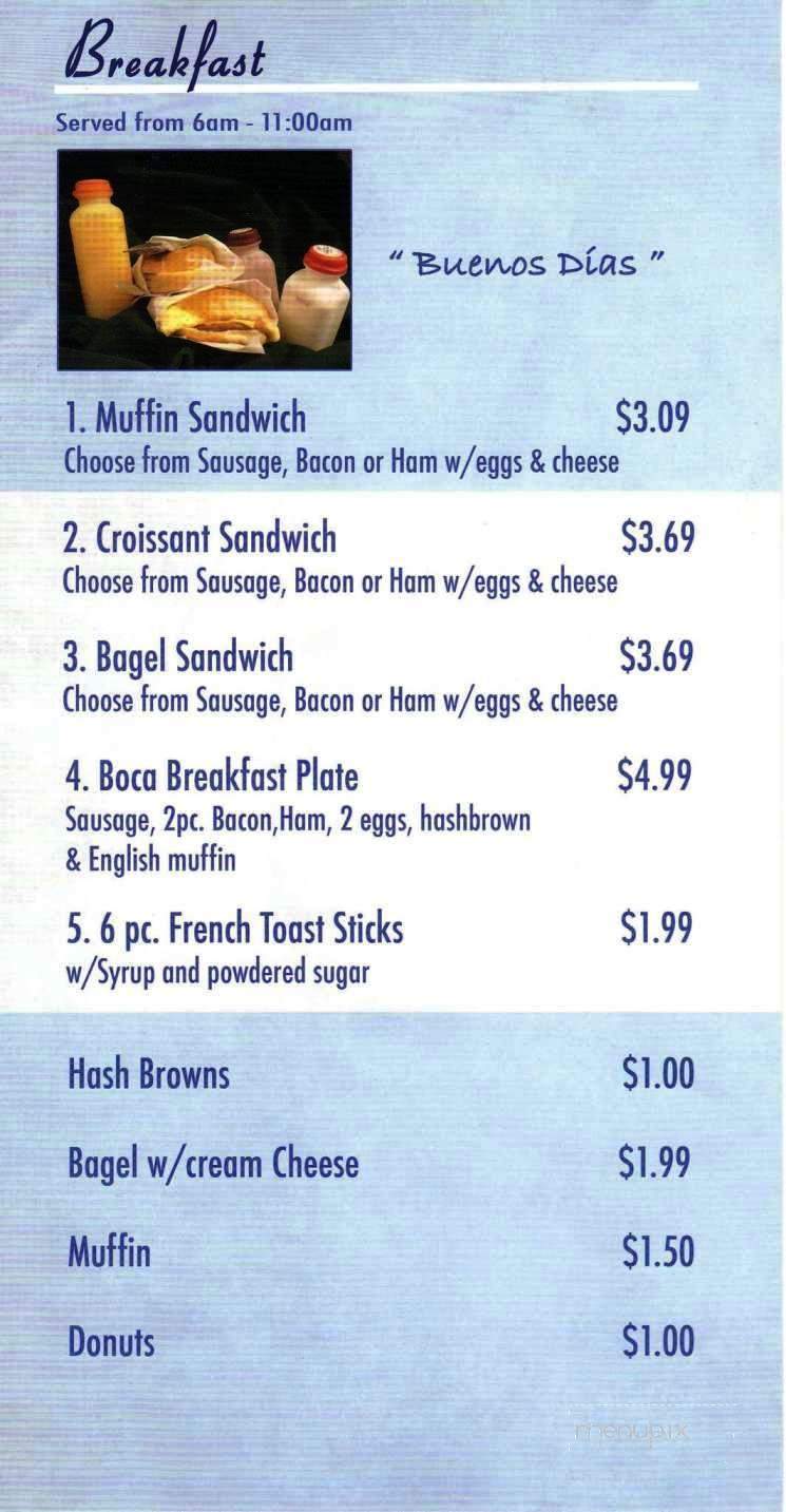 Boca Burger - Claremont, CA menu_pic