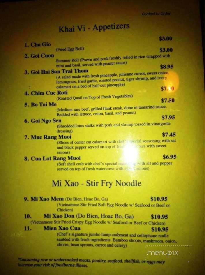 Viet Royal - Evans, GA menu_pic
