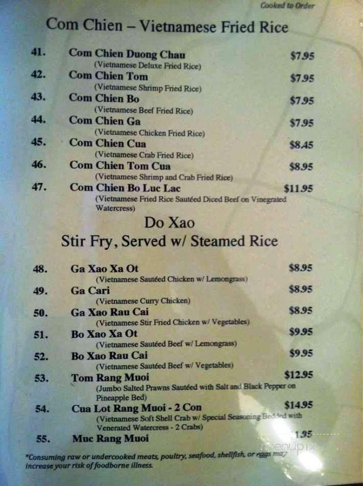Viet Royal - Evans, GA menu_pic