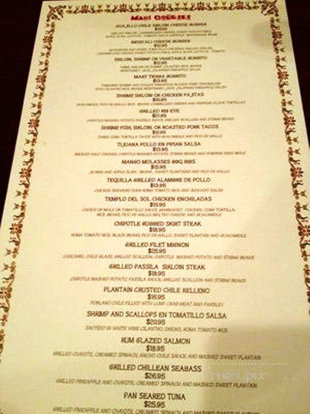 Maya Mexican Grill and Tequila Lounge - Glen Allen, VA menu_pic