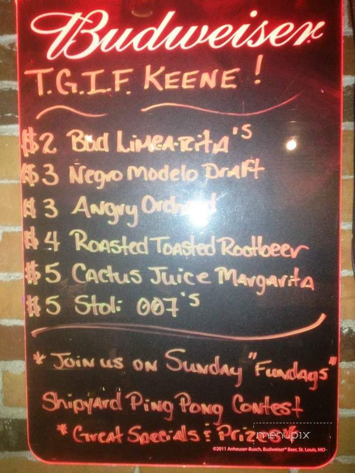 The Pour House - Keene, NH menu_pic