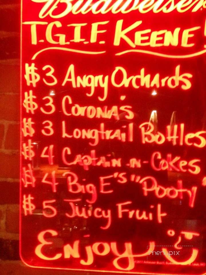 The Pour House - Keene, NH menu_pic