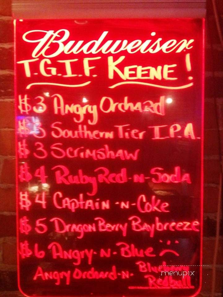 The Pour House - Keene, NH menu_pic