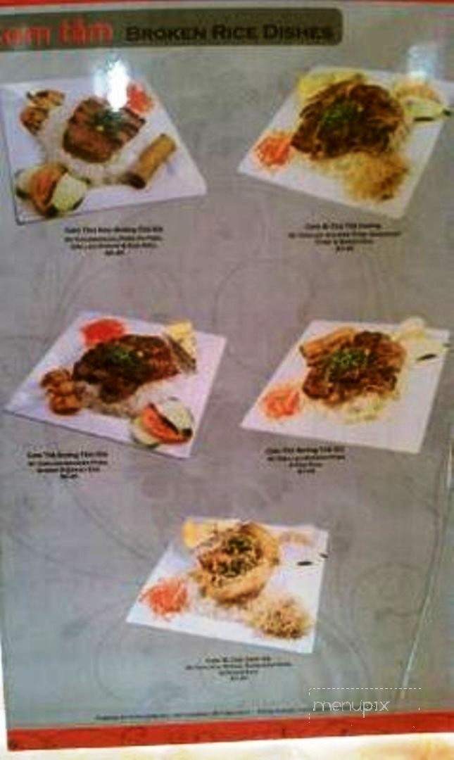 Jenni Pho Grill - Las Vegas, NV menu_pic