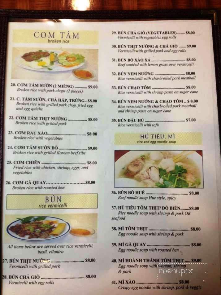 Golden Cafe - Lancaster, PA menu_pic
