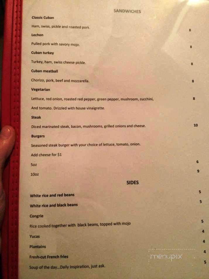 Salud Cuban American Restaurant and Lounge - Pittsburgh, PA menu_pic