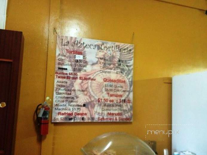 La Azteca Tortilleria - Los Angeles, CA menu_pic