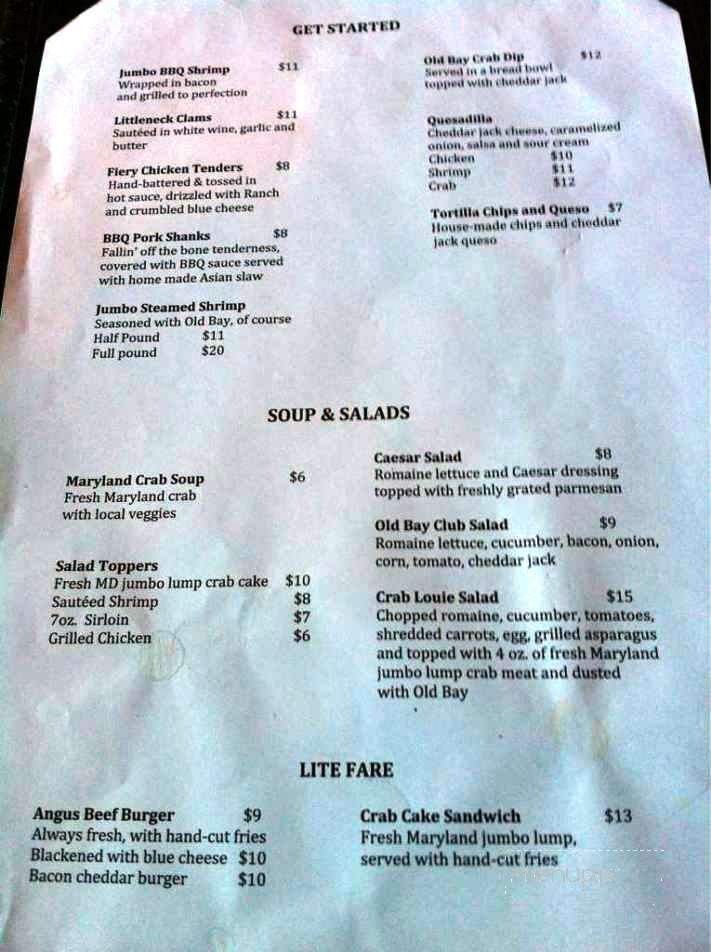 Old Bay Steakhouse - Rehoboth Beach, DE menu_pic