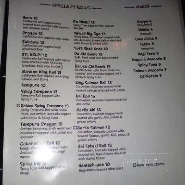 The Corner Kitchen - Honolulu, HI menu_pic