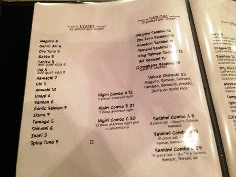The Corner Kitchen - Honolulu, HI menu_pic