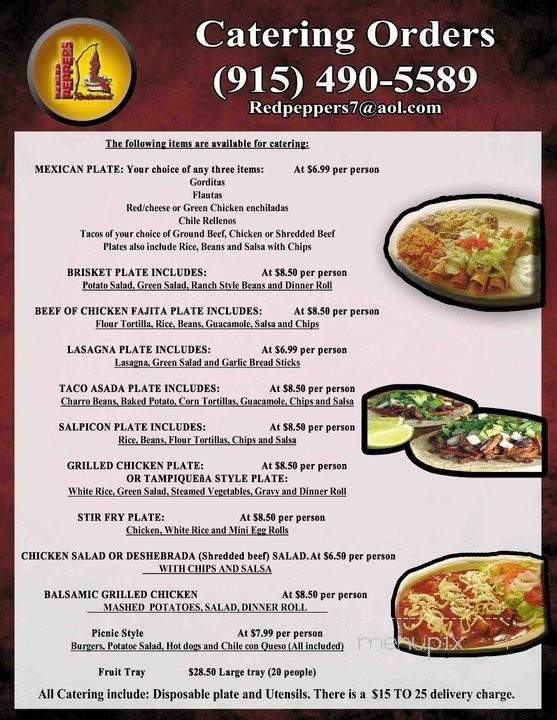 Red peppers Express - El Paso, TX menu_pic