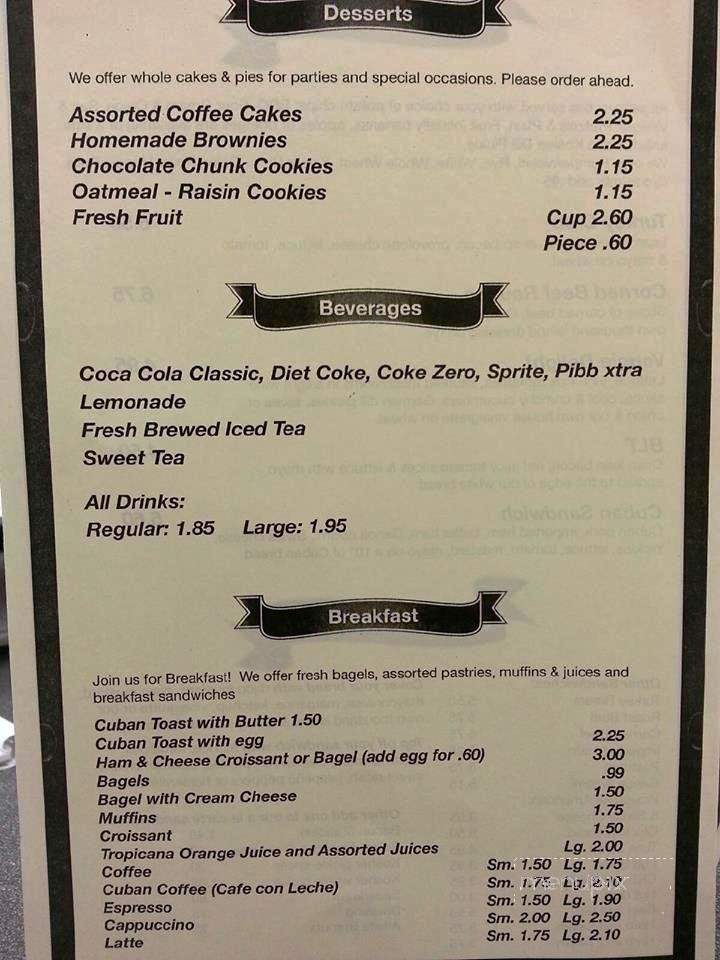 Rocky Creek Cafe - Tampa, FL menu_pic