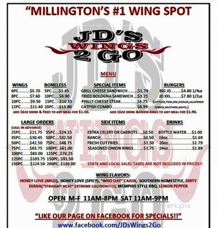 /380185579/JDs-Wings-2-Go-Millington-TN - Millington, TN