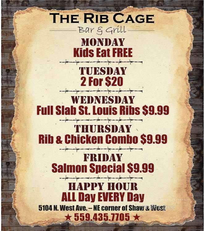 /380185784/The-Rib-Cage-Bar-and-Grill-Fresno-CA - Fresno, CA