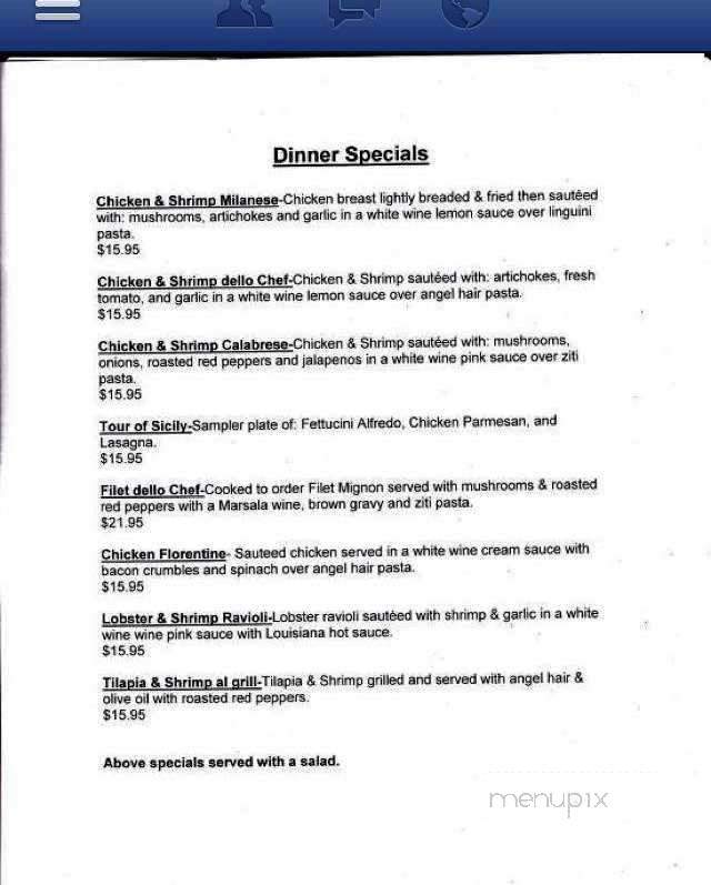 Rocco's Italian Bistro - Crowley, LA menu_pic
