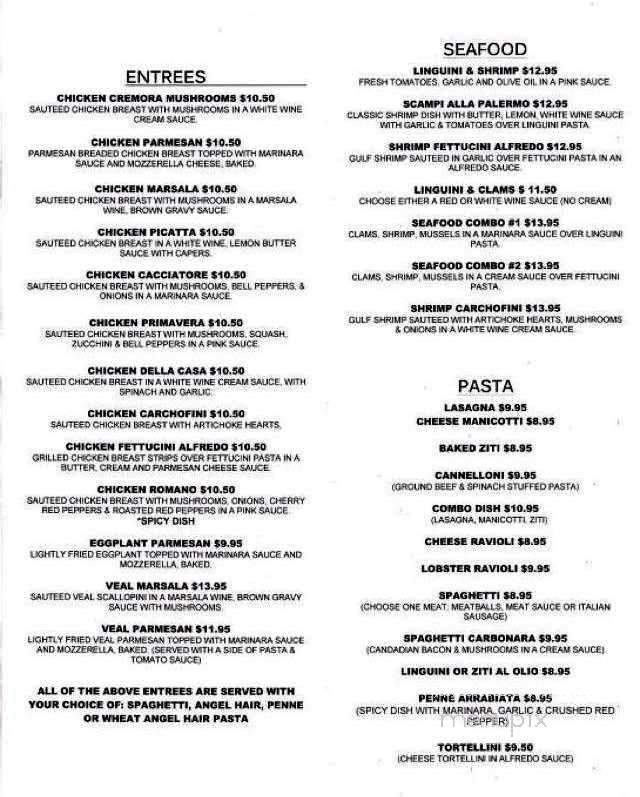 Rocco's Italian Bistro - Crowley, LA menu_pic