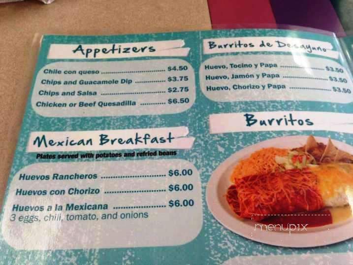 Los Tios Restaurant - Las Cruces, NM menu_pic