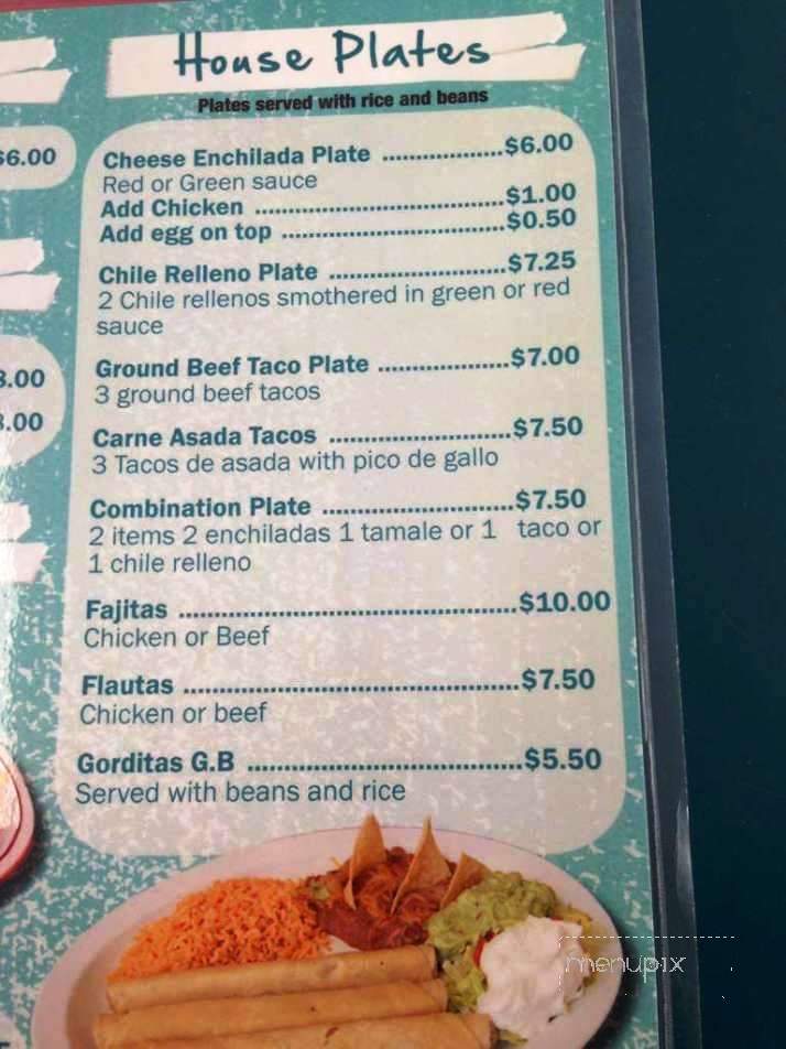 Los Tios Restaurant - Las Cruces, NM menu_pic
