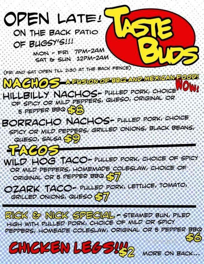 Taste Buds - Fayetteville, AR menu_pic