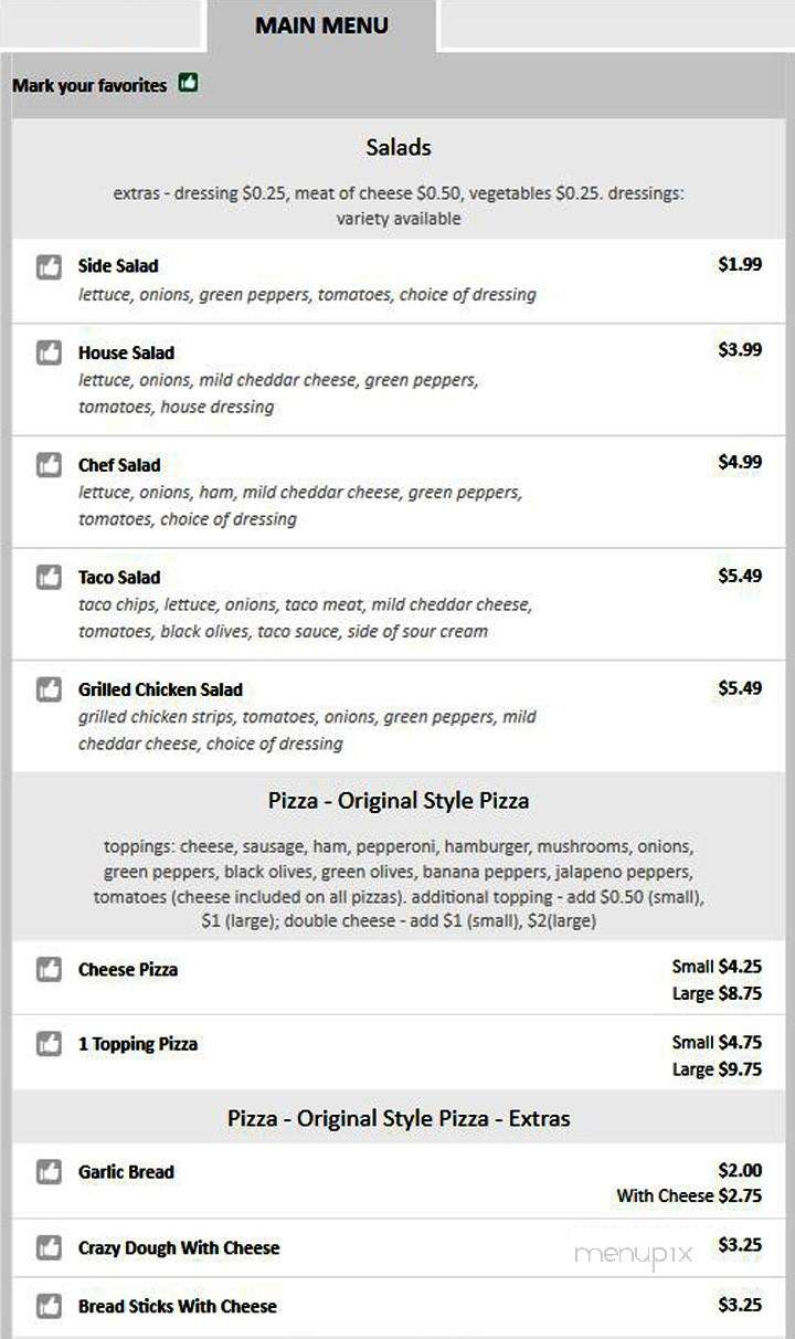 Magic Moments - Indianapolis, IN menu_pic