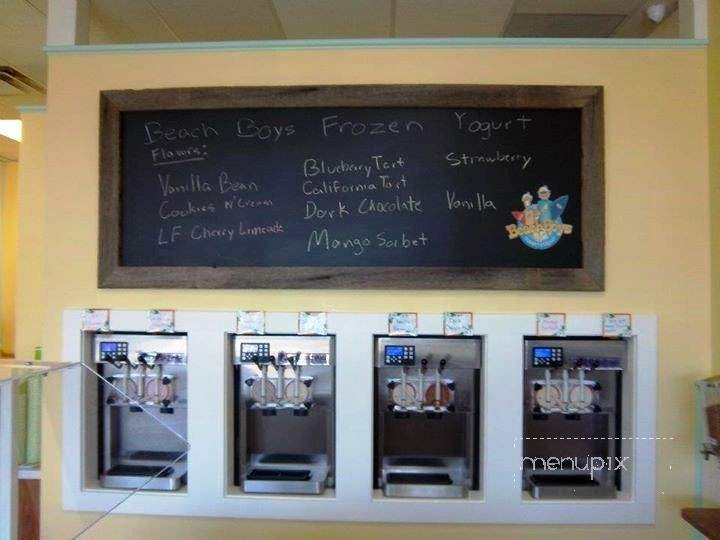 Beach Boys Frozen Yogurt Shop - Kitty Hawk, NC menu_pic