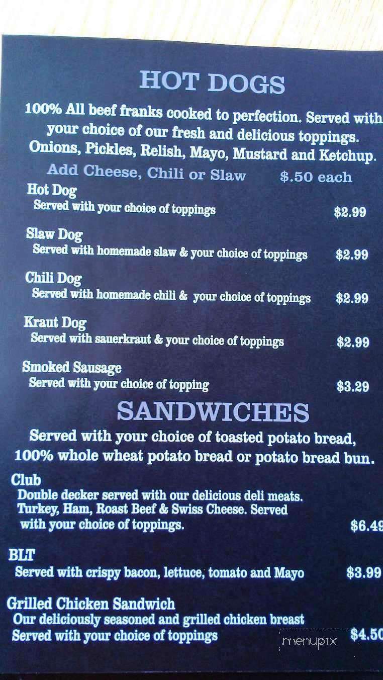 The Burger Stop - Cumming, GA menu_pic