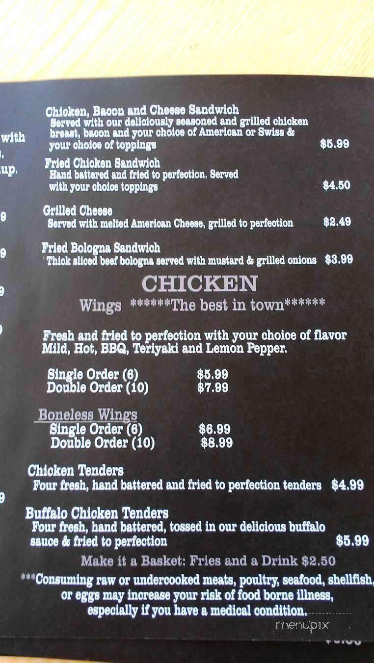 The Burger Stop - Cumming, GA menu_pic