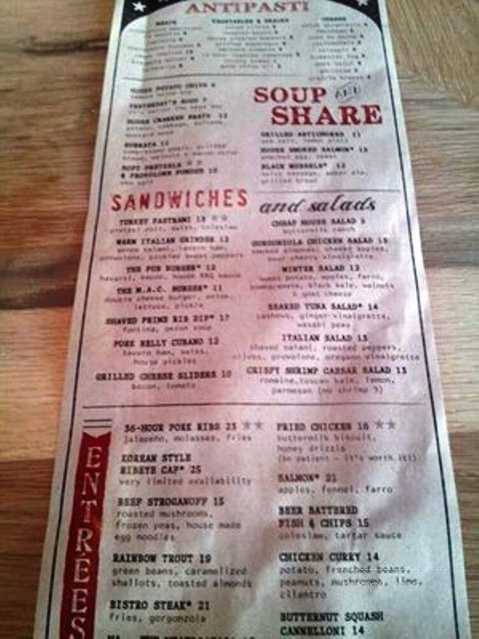Culinary Dropout - Phoenix, AZ menu_pic