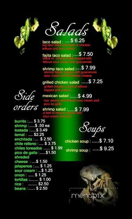 Iguana's Mexican Cuisine - Saint Louis, MO menu_pic