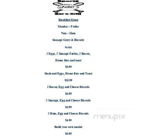 Jackies Sports Bar and Grill - Painesville, OH menu_pic