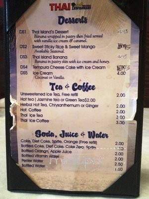 Thai Island - Orlando, FL menu_pic