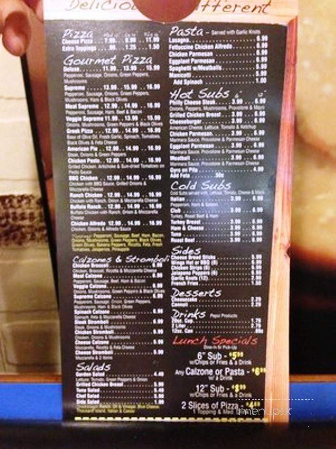 NC Pizza and Subs - Cary, NC menu_pic