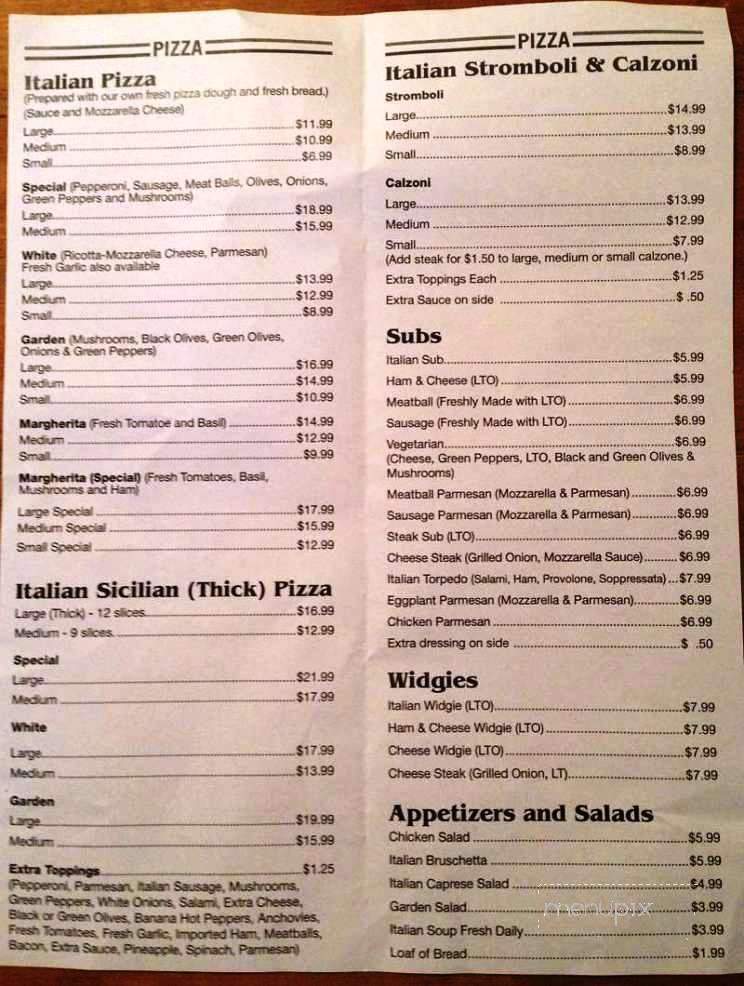 G&G Original Italian Food - Milton, FL menu_pic