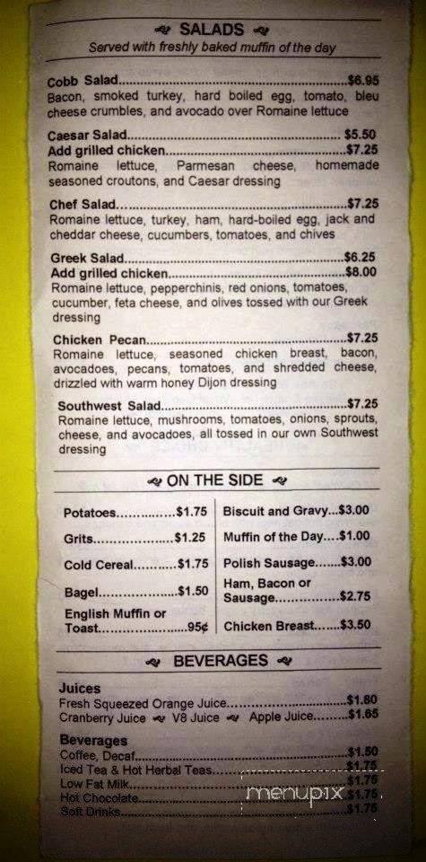 Breakfast Club of Tuskawilla - Oviedo, FL menu_pic