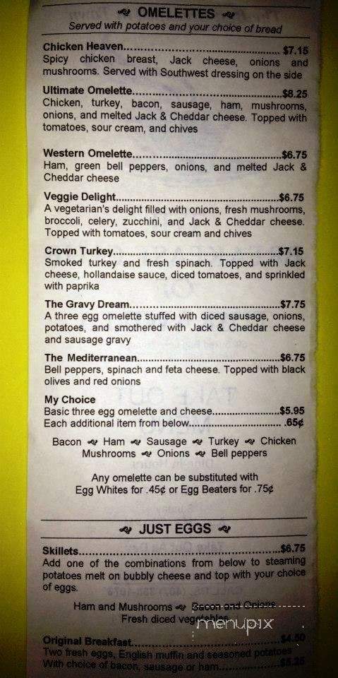 Breakfast Club of Tuskawilla - Oviedo, FL menu_pic
