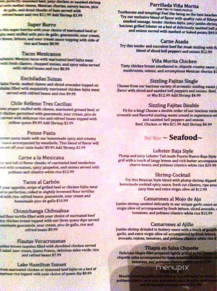 Vina Morita - Hot Springs, AR menu_pic