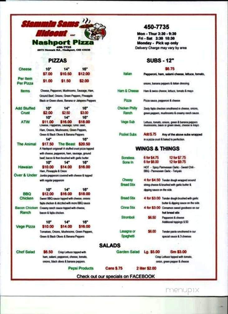 Nashport Pizza - Nashport, OH menu_pic