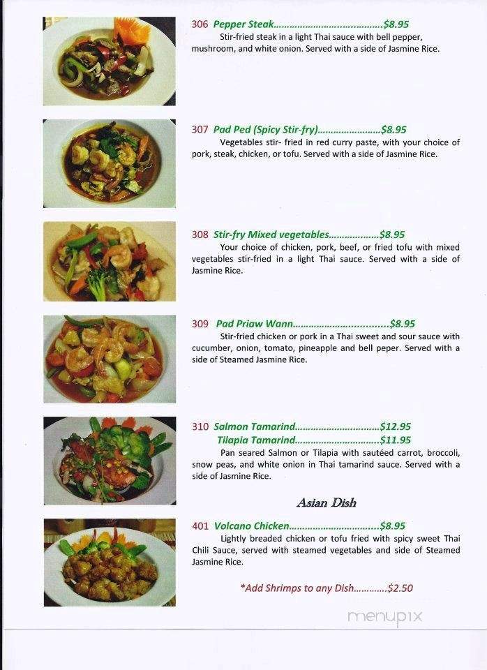 Chang Thai - Greeneville, TN menu_pic