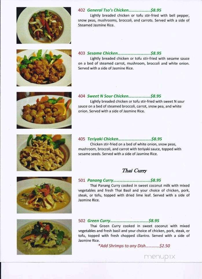 Chang Thai - Greeneville, TN menu_pic