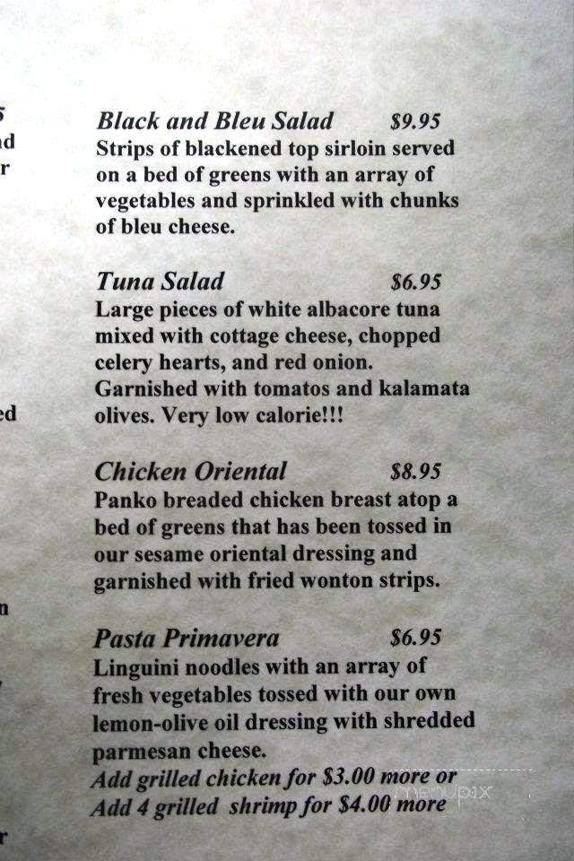 Gypsy Sally's - Clanton, AL menu_pic