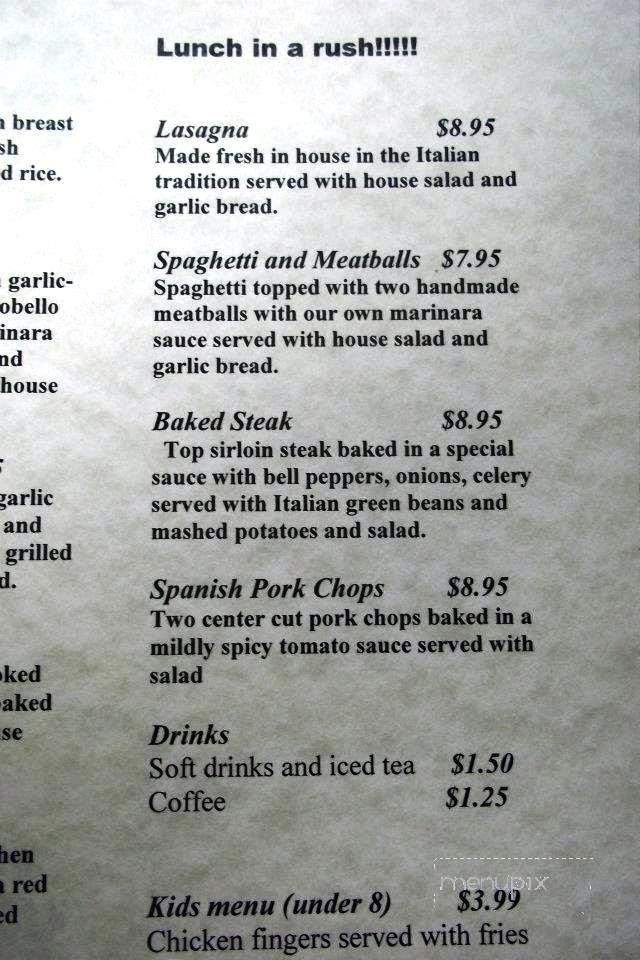 Gypsy Sally's - Clanton, AL menu_pic